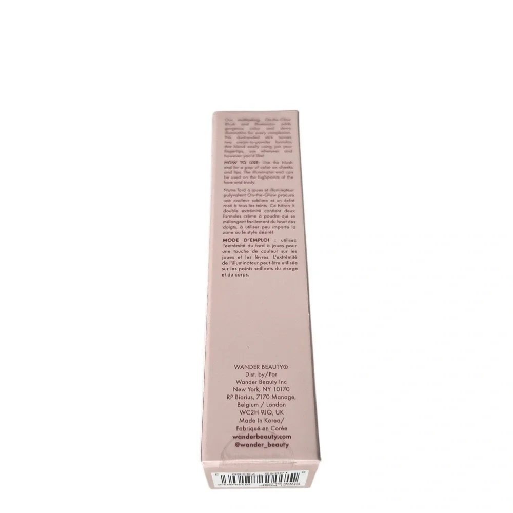 Wander Beauty On-the-Glow Cream Blush and Illuminator Duo Coral Rose Cheek Lips